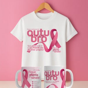 Kit Outubro Rosa (Camisa + Caneca)