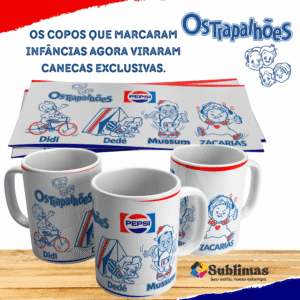 Caneca Coleção Trapalhões Nostalgia