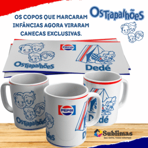 Caneca Dedé – Coleção Trapalhões Nostalgia