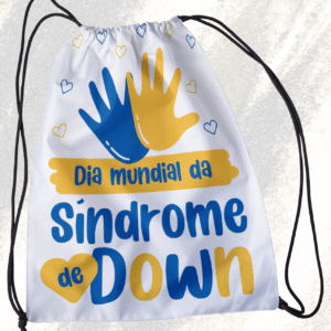 Mochila Saco Inclusão – Síndrome de Down 2026